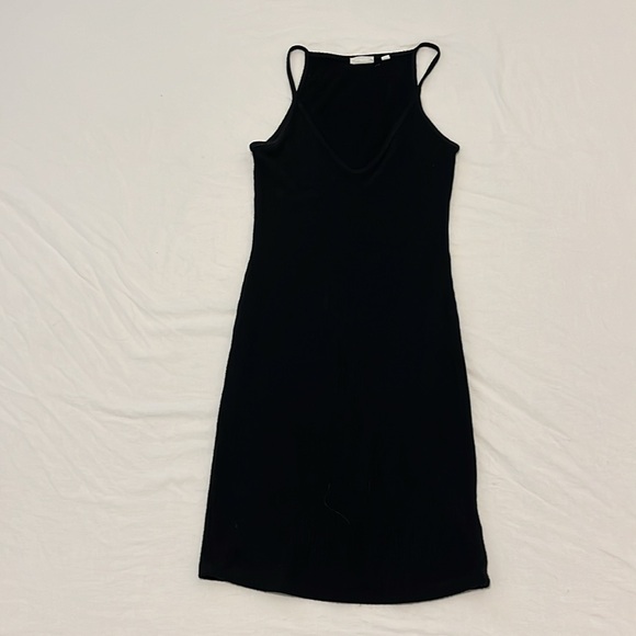 FREE SHIPPING Aritzia Community black ribbed mini dress - Picture 2 of 3